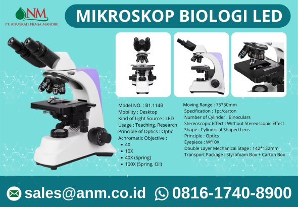 Mikroskop Biologi LED Banner