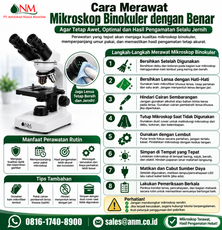 Cara Merawat Mikroskop Dengan Benar Agar Tetap Awet