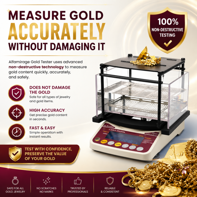 Gold Meter Alfamirage Non-destrucktive Measuring