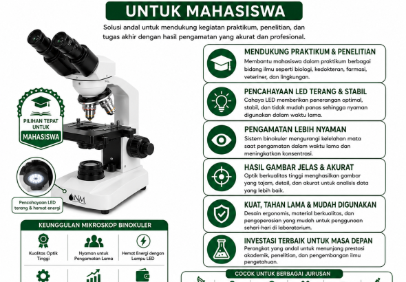 Mikroskop Binokuler Untuk Mahasiswa
