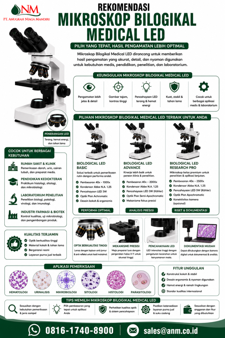 Mikroskop Biologikal Medical LED Pembahasan Mendalam