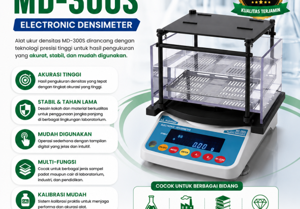 Alat Ukur Densitas MD-300S Solusi Presisi untuk Industri dan Laboratorium