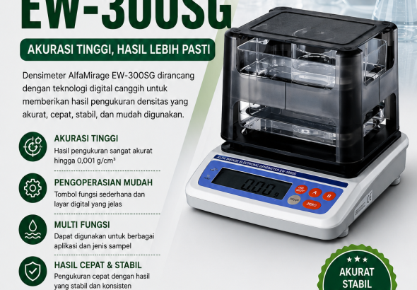 Densimeter AlfaMirage EW-300SG Pengertian, Spesifikasi, Prinsip Kerja, dan Aplikasi