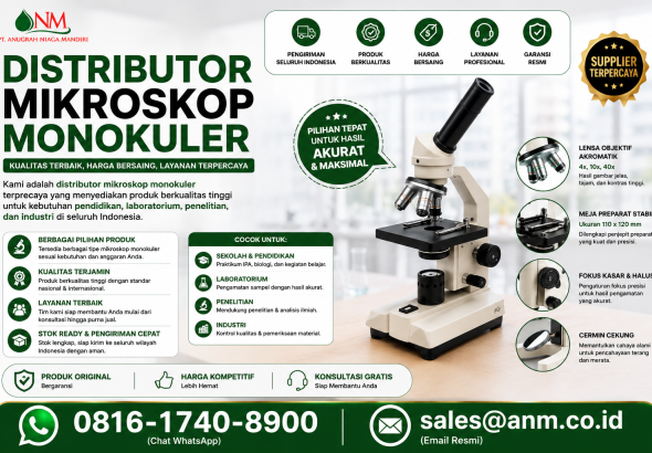 Distributor Mikroskop Monokuler PT.Anugrah Niaga Mandiri