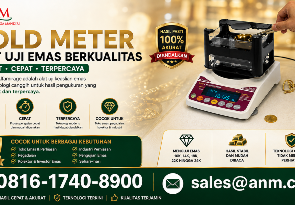 Gold Meter Alat Uji Emas Berkualitas PT. ANUGRAH NIAGA MANDIRI