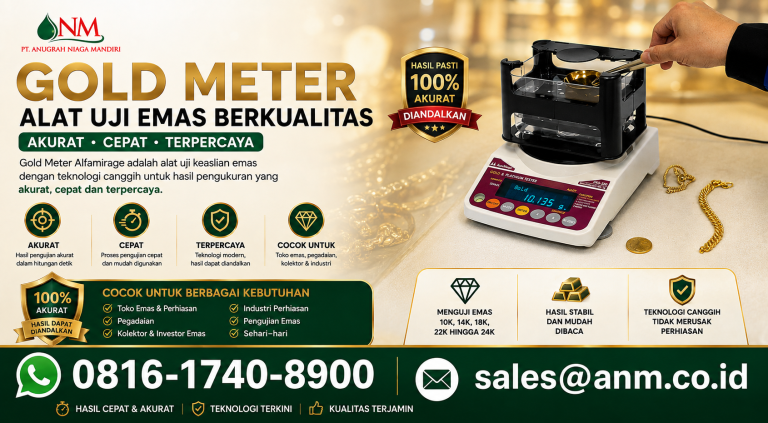Gold Meter Alat Uji Emas Berkualitas PT. ANUGRAH NIAGA MANDIRI