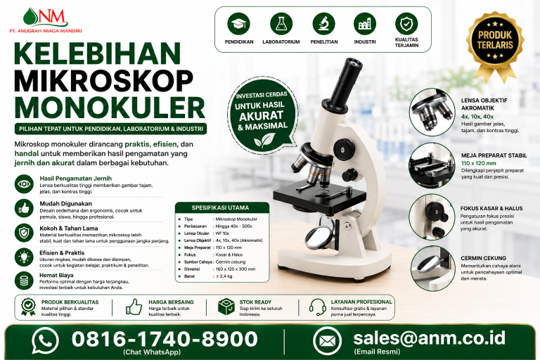 Kelebihan Mikroskop Monokuler PT.Anugrah Niaga Mandiri