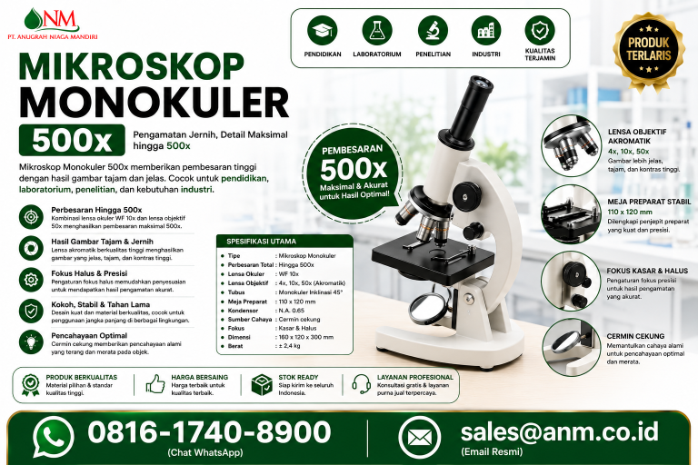 Mikroskop Monokuler 500X