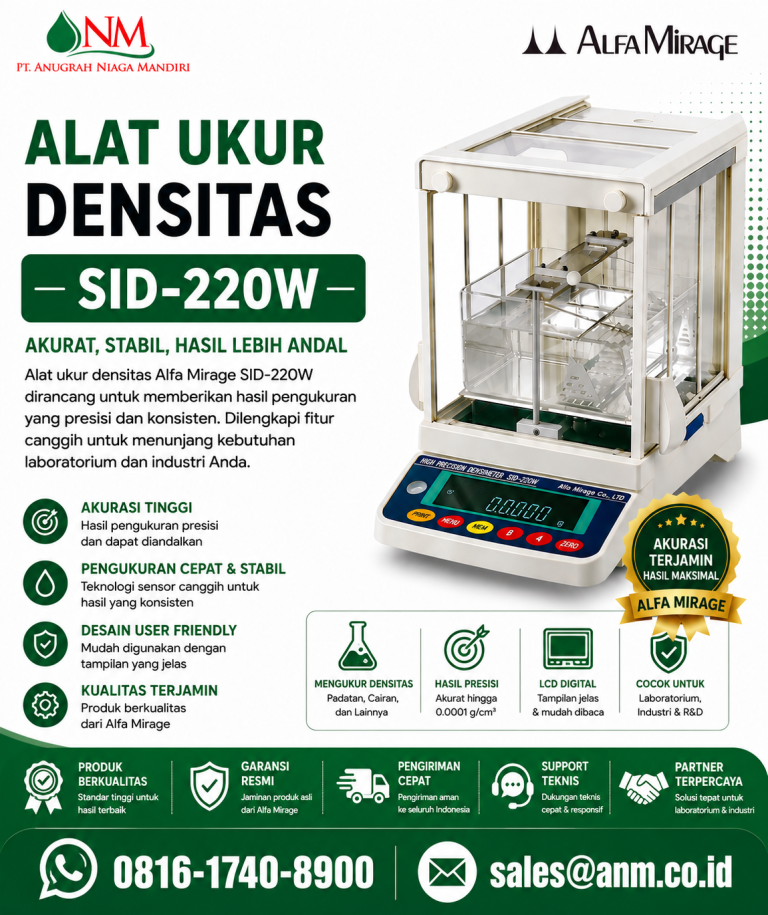 alat ukur densitas SID-220W PT. Anugrah Niaga Mandiri