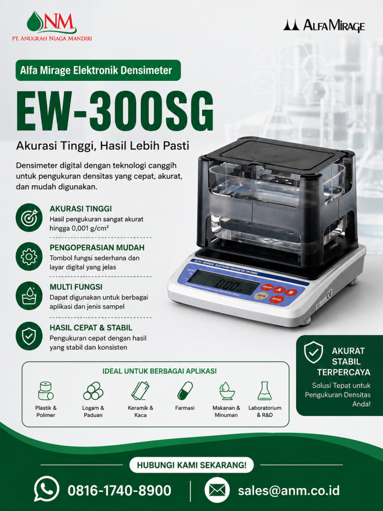 electronic densimeter ALFAMIRAGE EW-300SG Cepat Tepat Akurat